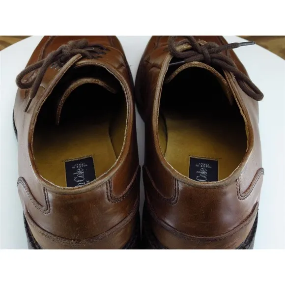 Kenneth Cole Sz 10 Derby Oxfords‎ Brown Leather Men Lace Up New York Medium
