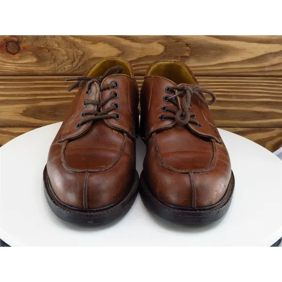 Kenneth Cole Sz 10 Derby Oxfords‎ Brown Leather Men Lace Up New York Medium