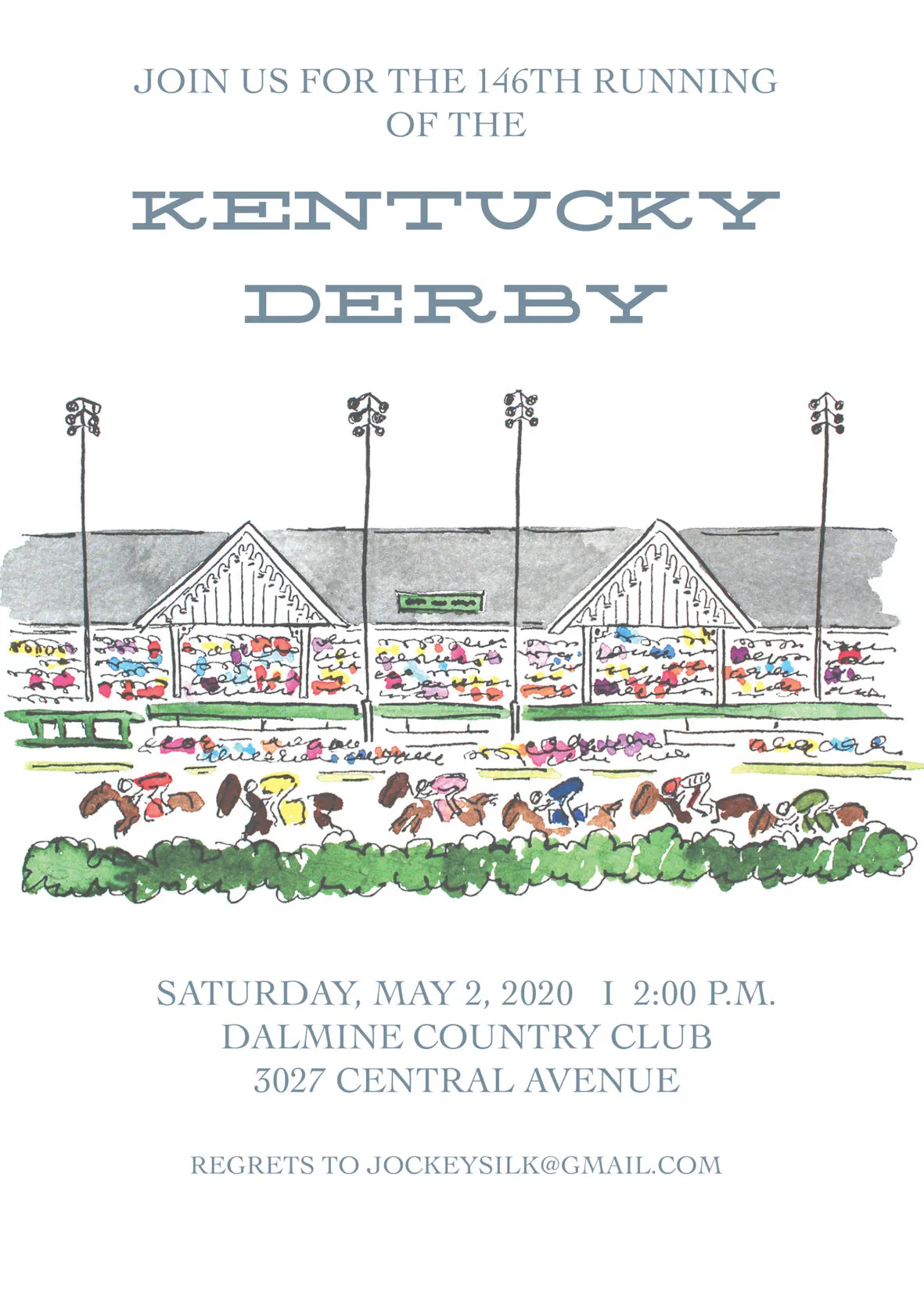 Kentucky DERBY Birthday Invitations