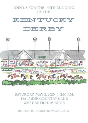 Kentucky DERBY Birthday Invitations