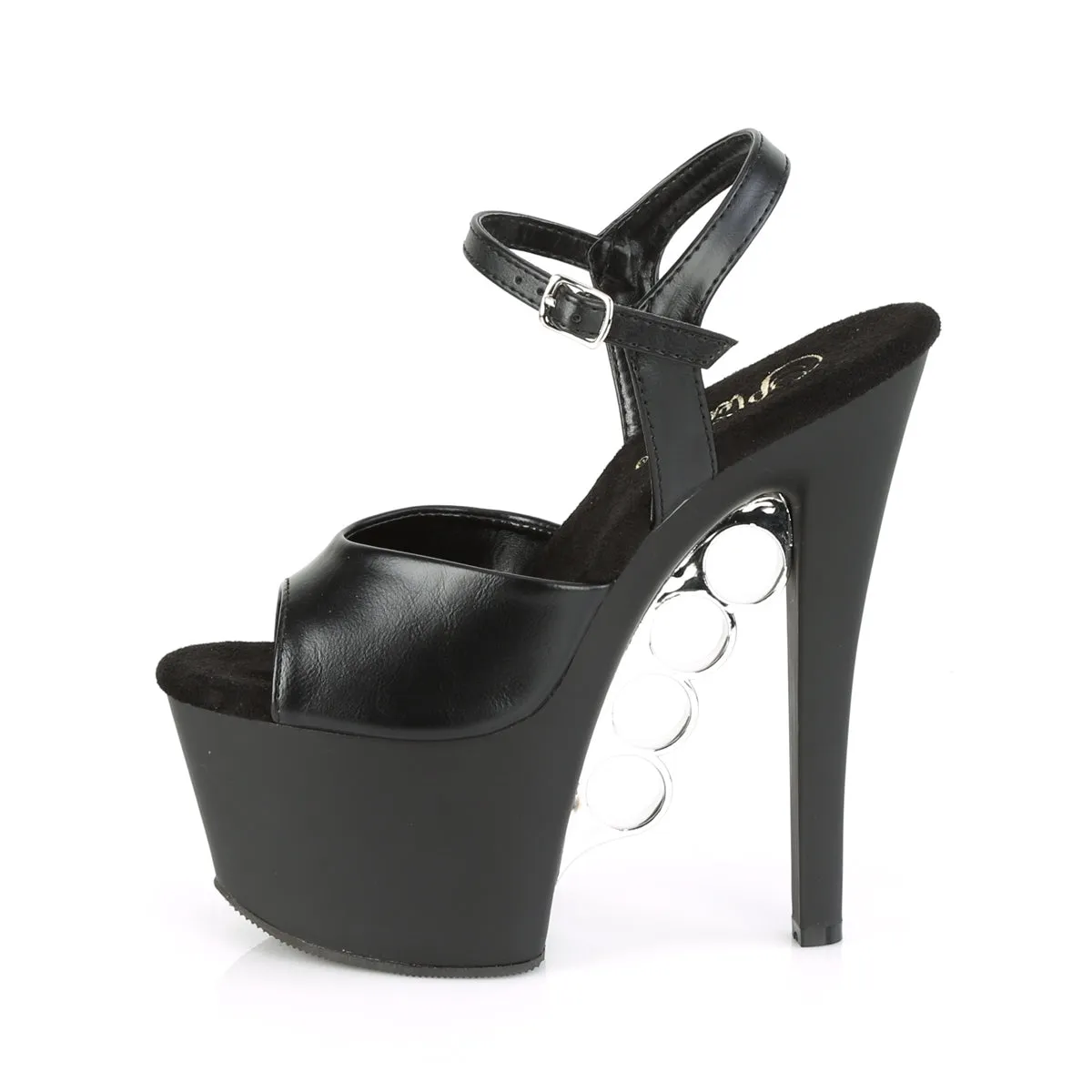 KNUCKS-709  Black Faux Leather/Black Matte