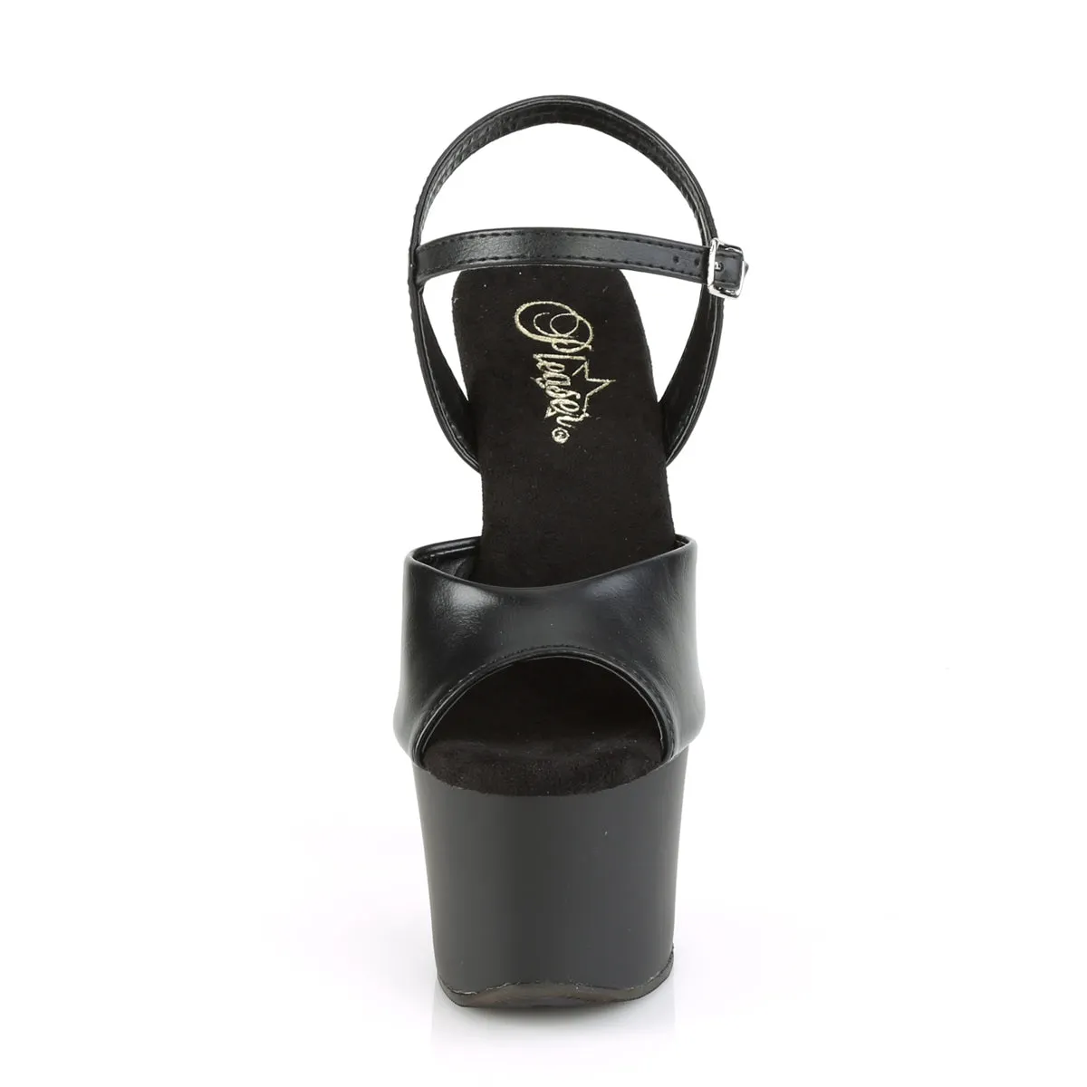 KNUCKS-709  Black Faux Leather/Black Matte