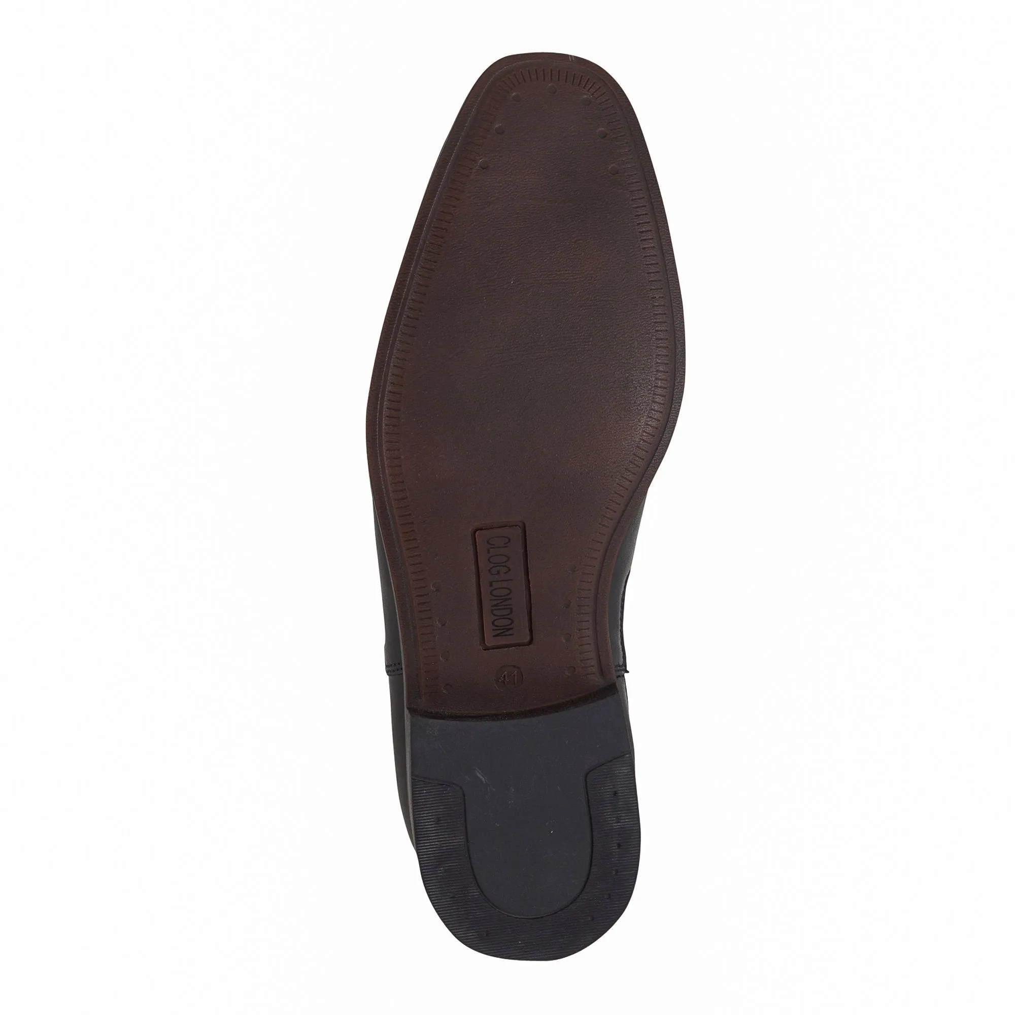 Leather High Ankle Slip On Chelsea Boots