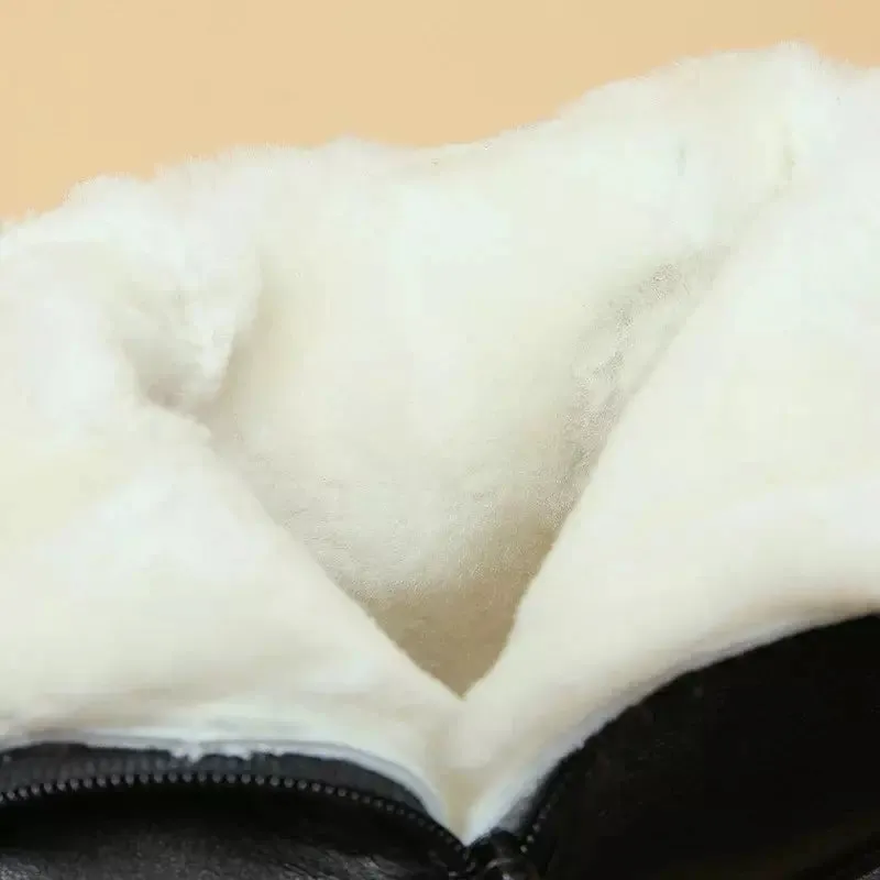 Leather orthopedic ankle boots