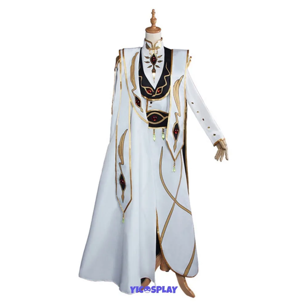 Lelouch Lamperouge White Cosplay Costume