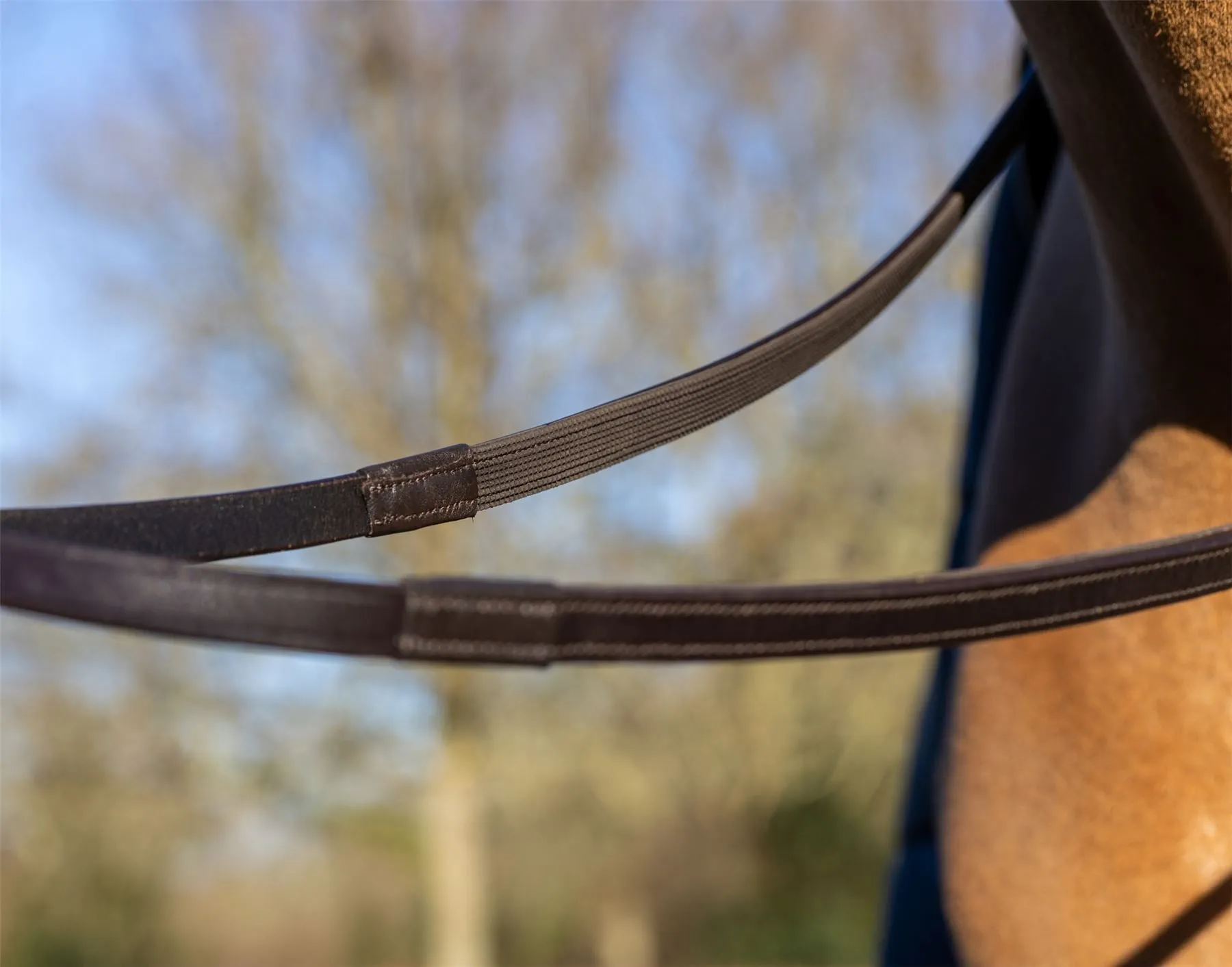 LeMieux Rubber Half lined Reins