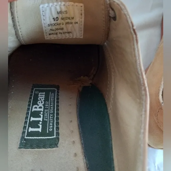LL Bean Oxford Shoes Beige Leather Suede Vibram 12