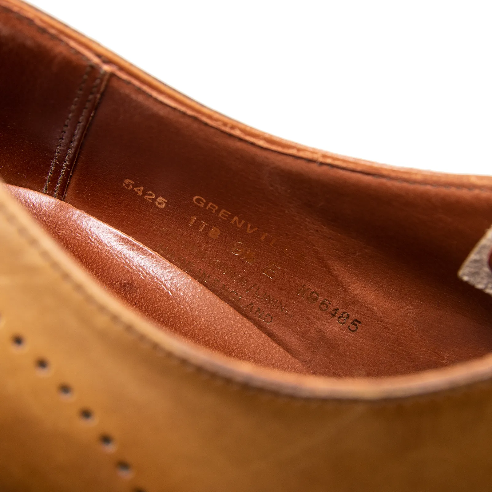 LNIB Crockett & Jones Grenville Antique Calf Leather Oxford Shoes 9.5EU/10.5US