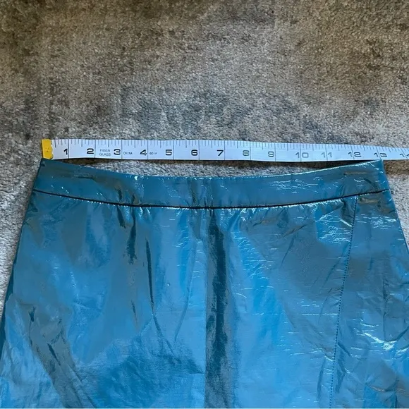 Lovers   Friends by Revolve Michelle Patent Leather MidiSkirt in Moroccan Blue