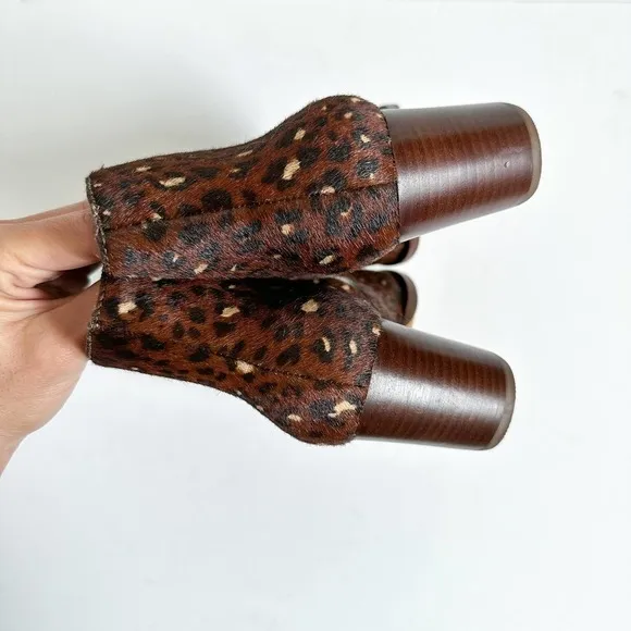 Madewell The Rosie Ankle Calfhair Boot Size 6