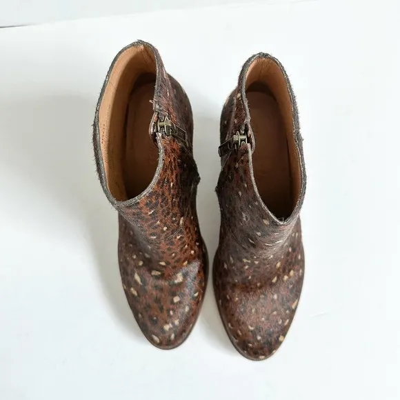 Madewell The Rosie Ankle Calfhair Boot Size 6