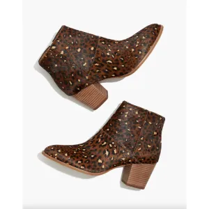 Madewell The Rosie Ankle Calfhair Boot Size 6
