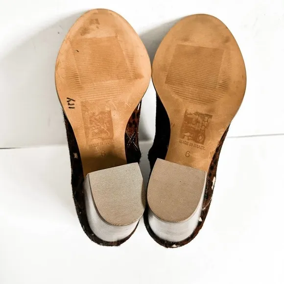 Madewell The Rosie Ankle Calfhair Boot Size 6