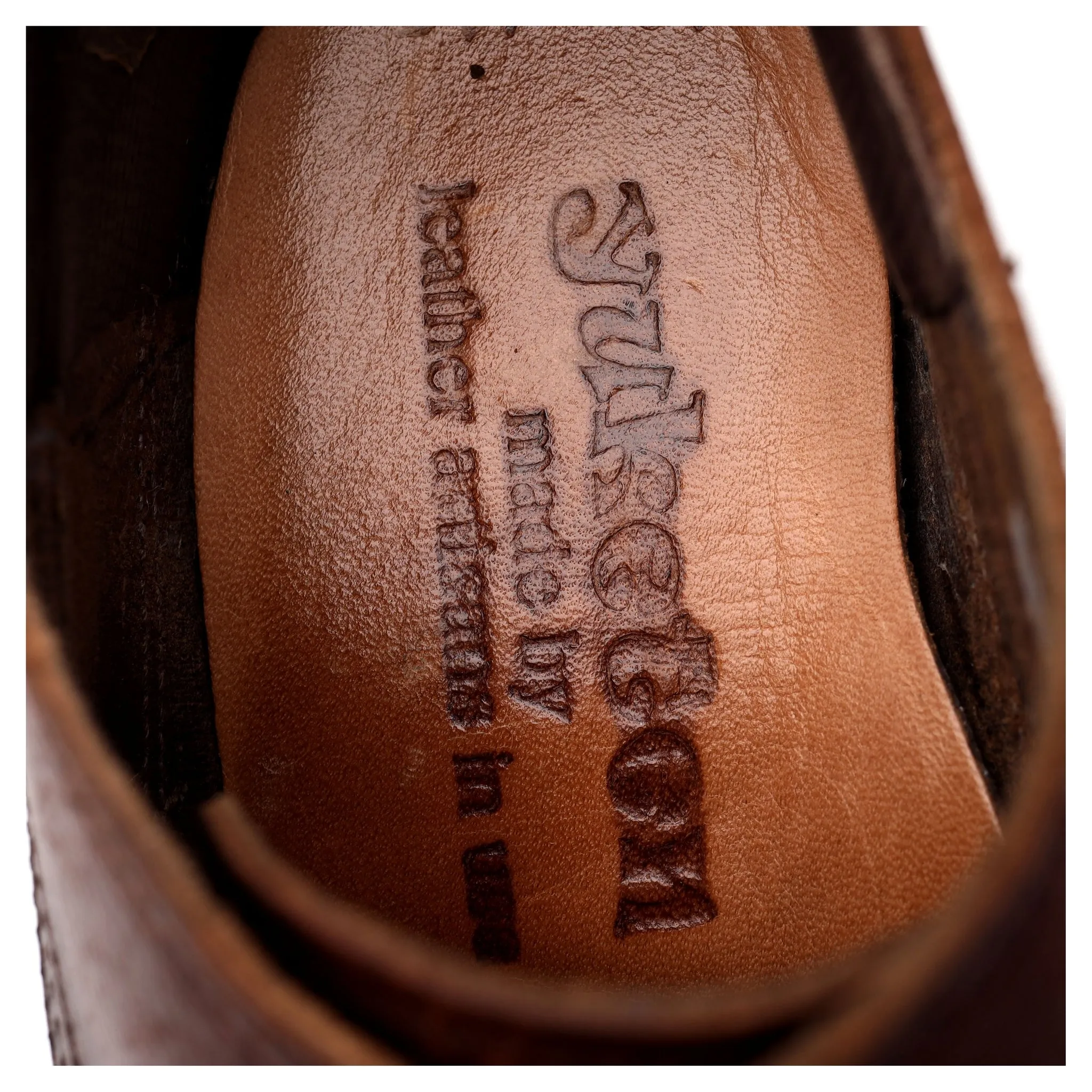'Maine Guide' Brown Grain Leather Derby UK 7.5 US 8.5 E