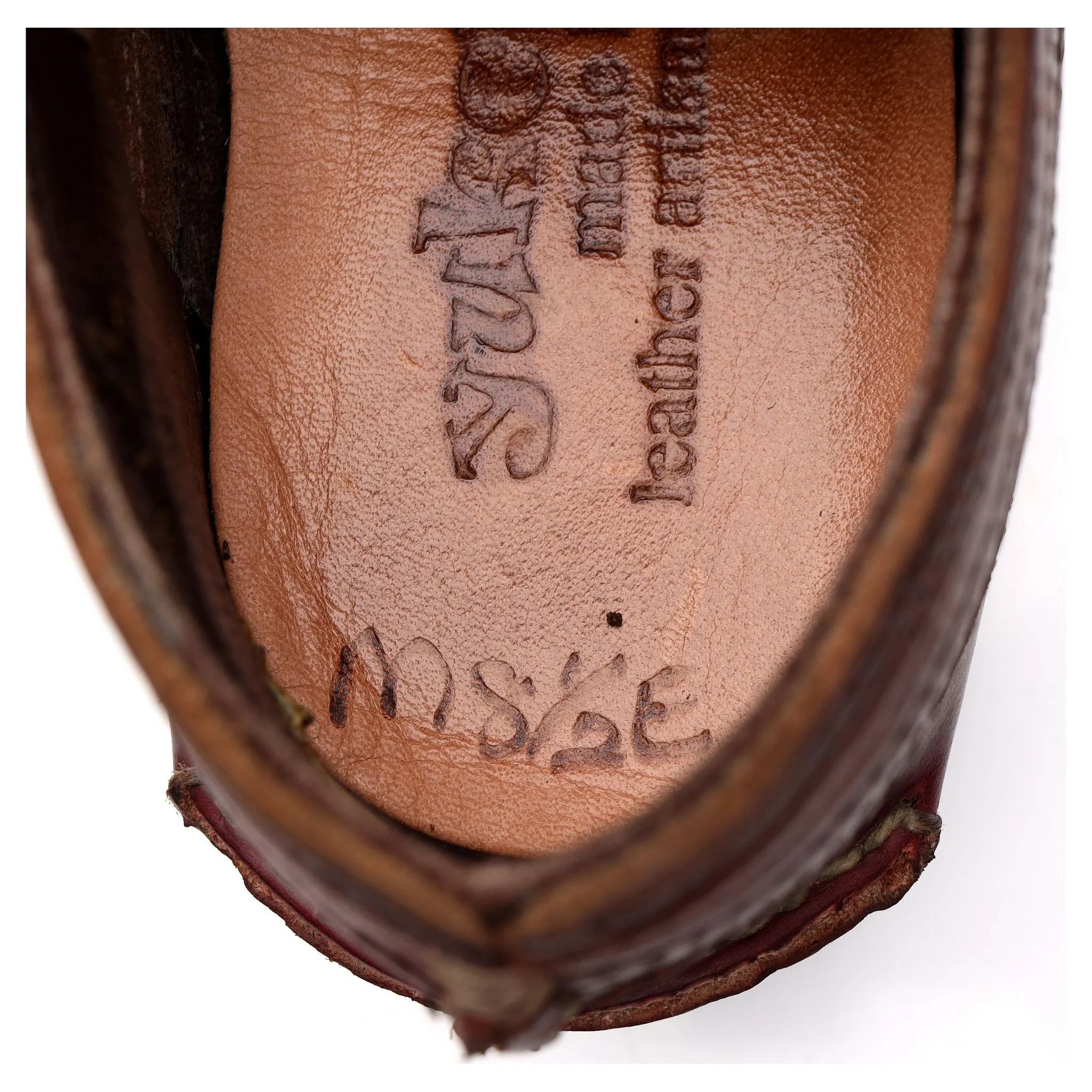 'Maine Guide' Brown Grain Leather Derby UK 7.5 US 8.5 E