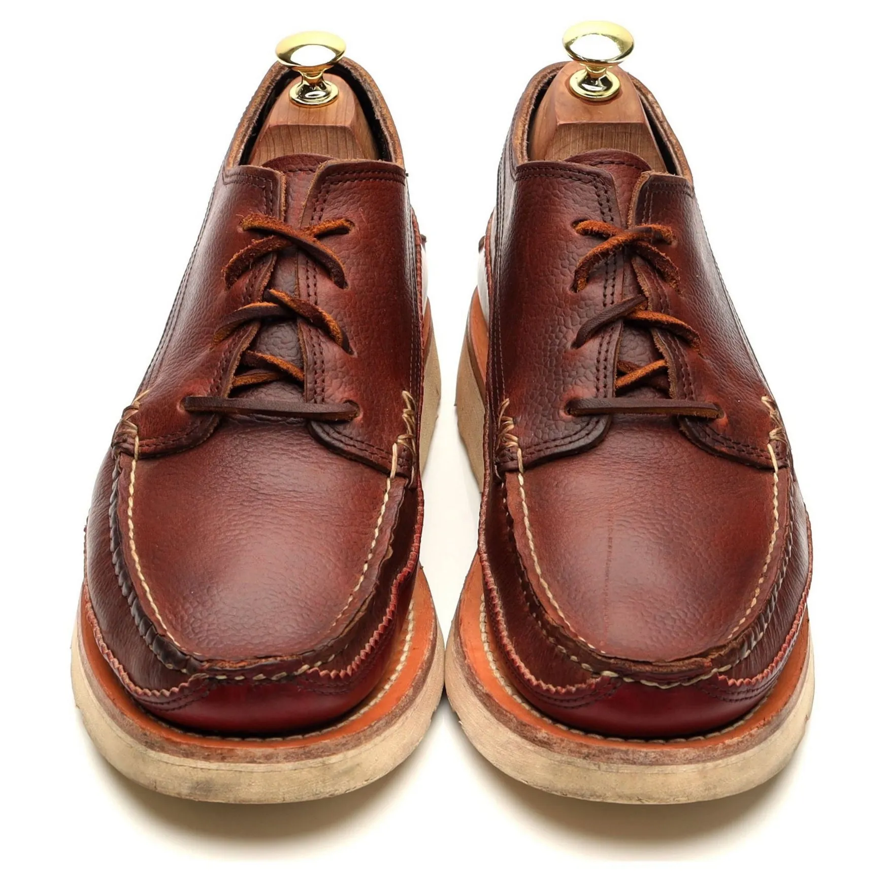'Maine Guide' Brown Grain Leather Derby UK 7.5 US 8.5 E