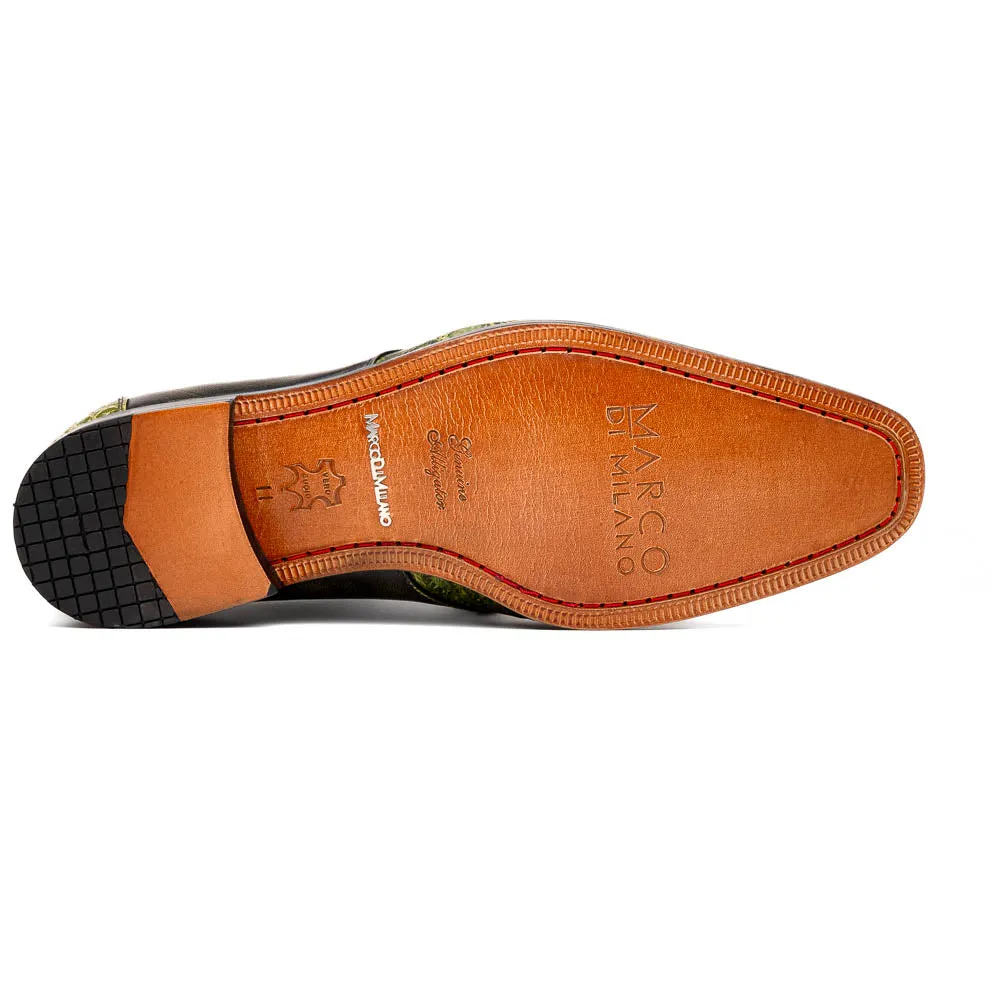 Marco Di Milano Anzio Green Alligator & Calfskin Dress Shoes