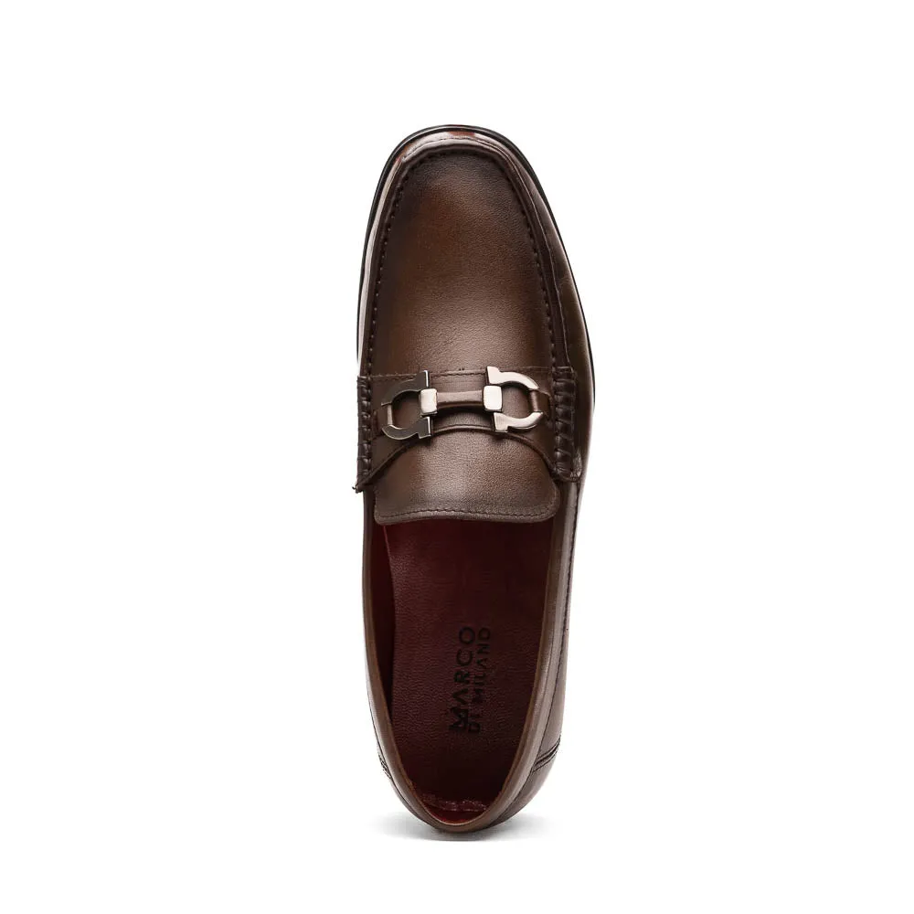 Marco Di Milano Atrani in Brown Calf Leather Loafers