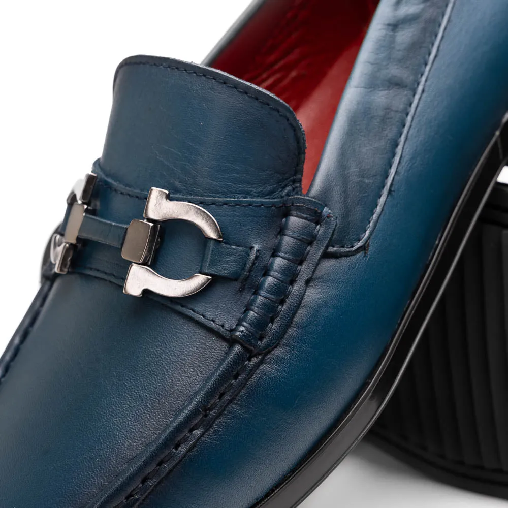 Marco Di Milano Atrani in Navy Calf Leather Loafers
