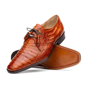 Marco Di Milano Lacio Brandy Caiman Crocodile Dress Shoes