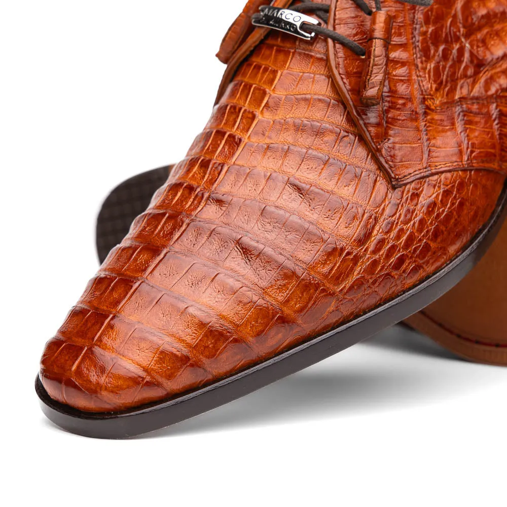 Marco Di Milano Lacio Brandy Caiman Crocodile Dress Shoes