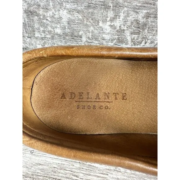 Men's Adelante Shoe Co. Brown Leather Boat Shoes Sz 9.5D