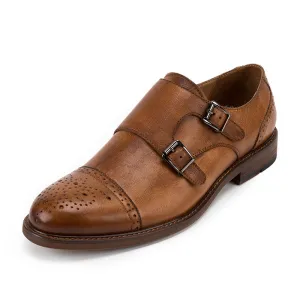 Men's British Bullock Casual Buckle Leather Shoes