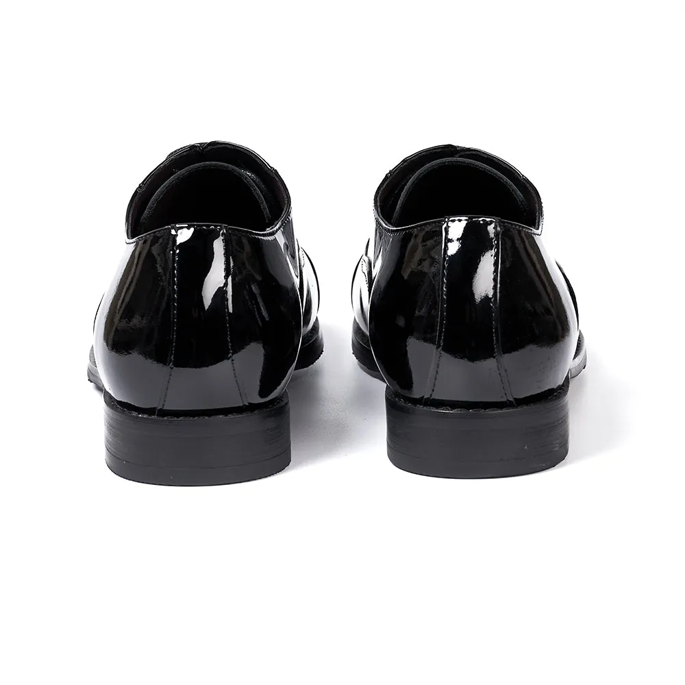 Mens Oxfords Genuine Black Patent Leather