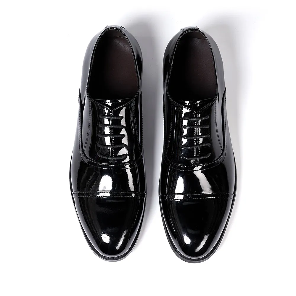 Mens Oxfords Genuine Black Patent Leather