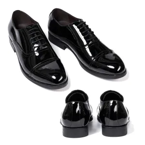 Mens Oxfords Genuine Black Patent Leather