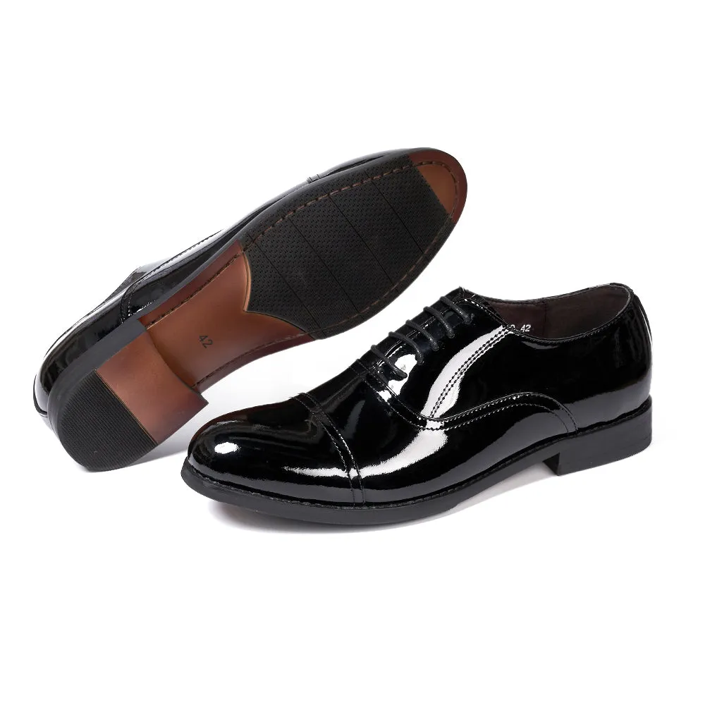 Mens Oxfords Genuine Black Patent Leather