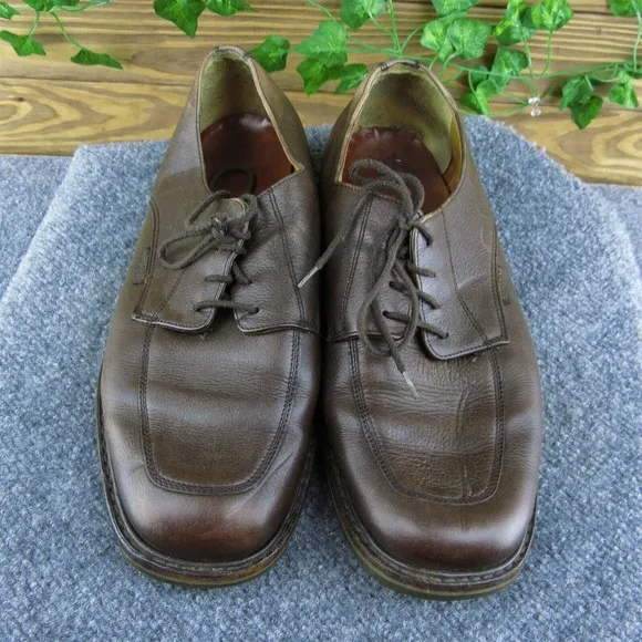 Mephisto Men Derby Oxfords Shoes‎ Brown Leather Lace Up Size 9.5 Medium