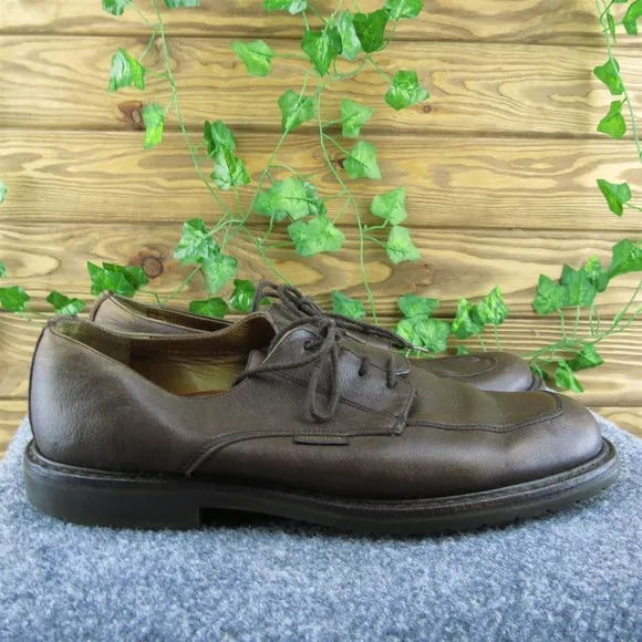 Mephisto Men Derby Oxfords Shoes‎ Brown Leather Lace Up Size 9.5 Medium