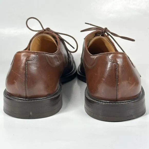 Mezlan Shoes Brown Leather Men’s Size 10.5 Dress Lace Cordoba Made In Spain