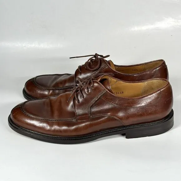 Mezlan Shoes Brown Leather Men’s Size 10.5 Dress Lace Cordoba Made In Spain