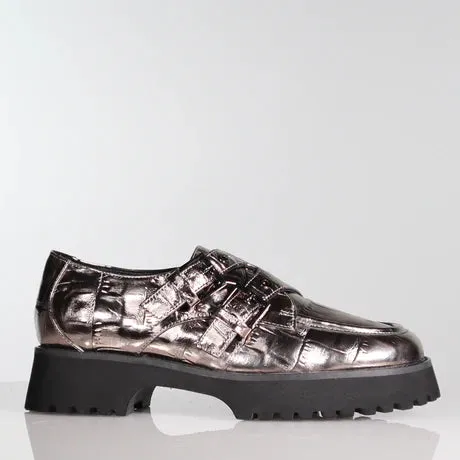 Minx Ella- Pewter Croc Emboss