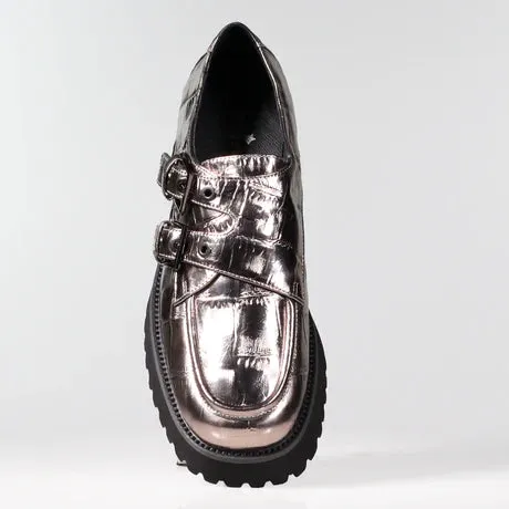 Minx Ella- Pewter Croc Emboss