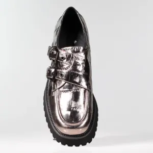 Minx Ella- Pewter Croc Emboss
