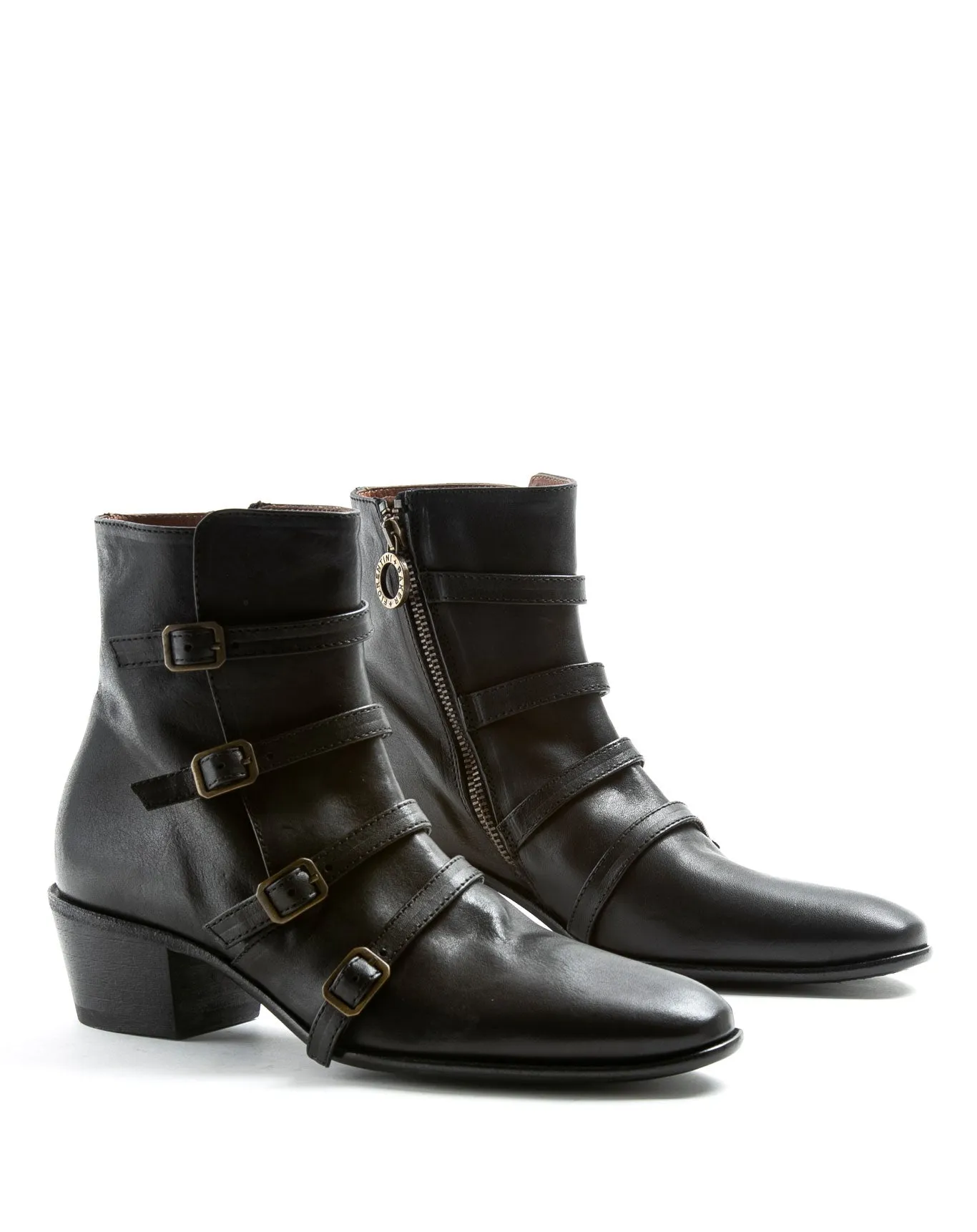 MOOG Black Leather Boots