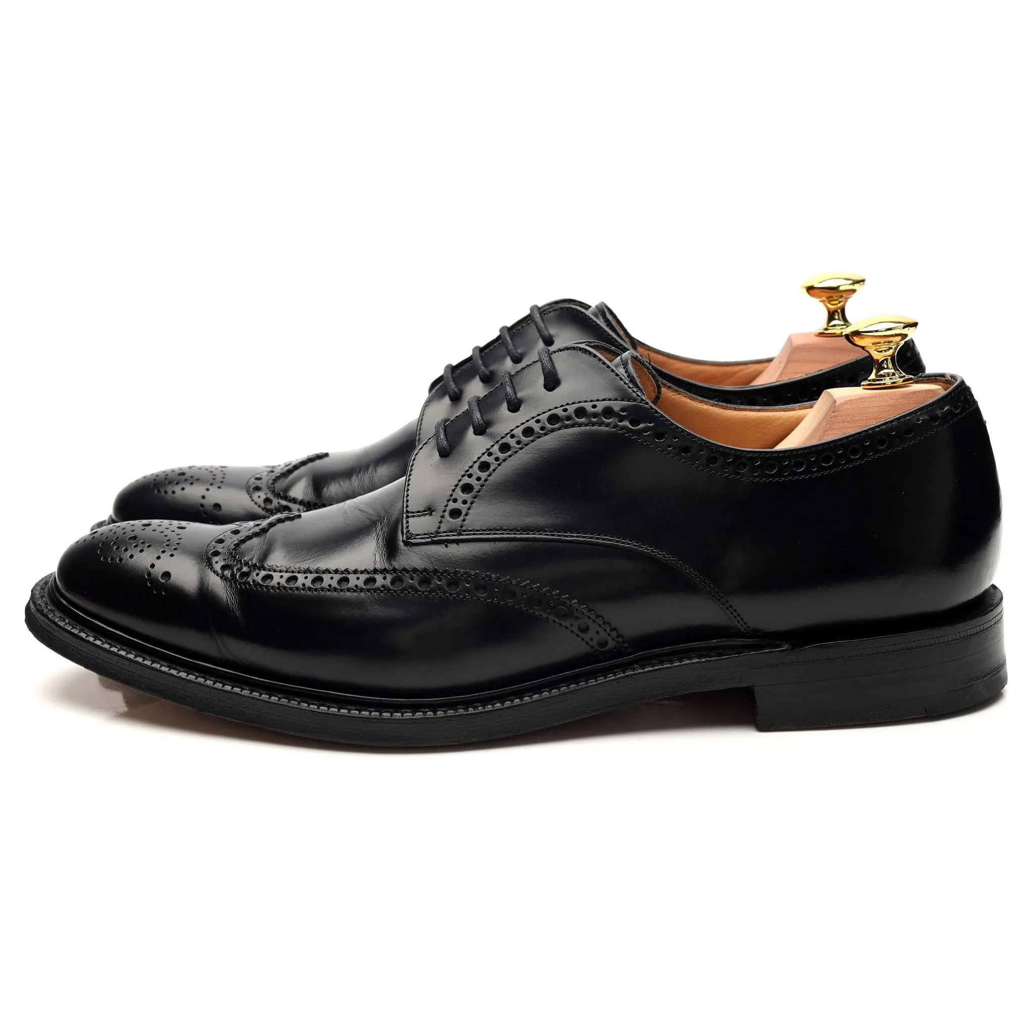 'Munich' Black Leather Oxford Brogue UK 7 F