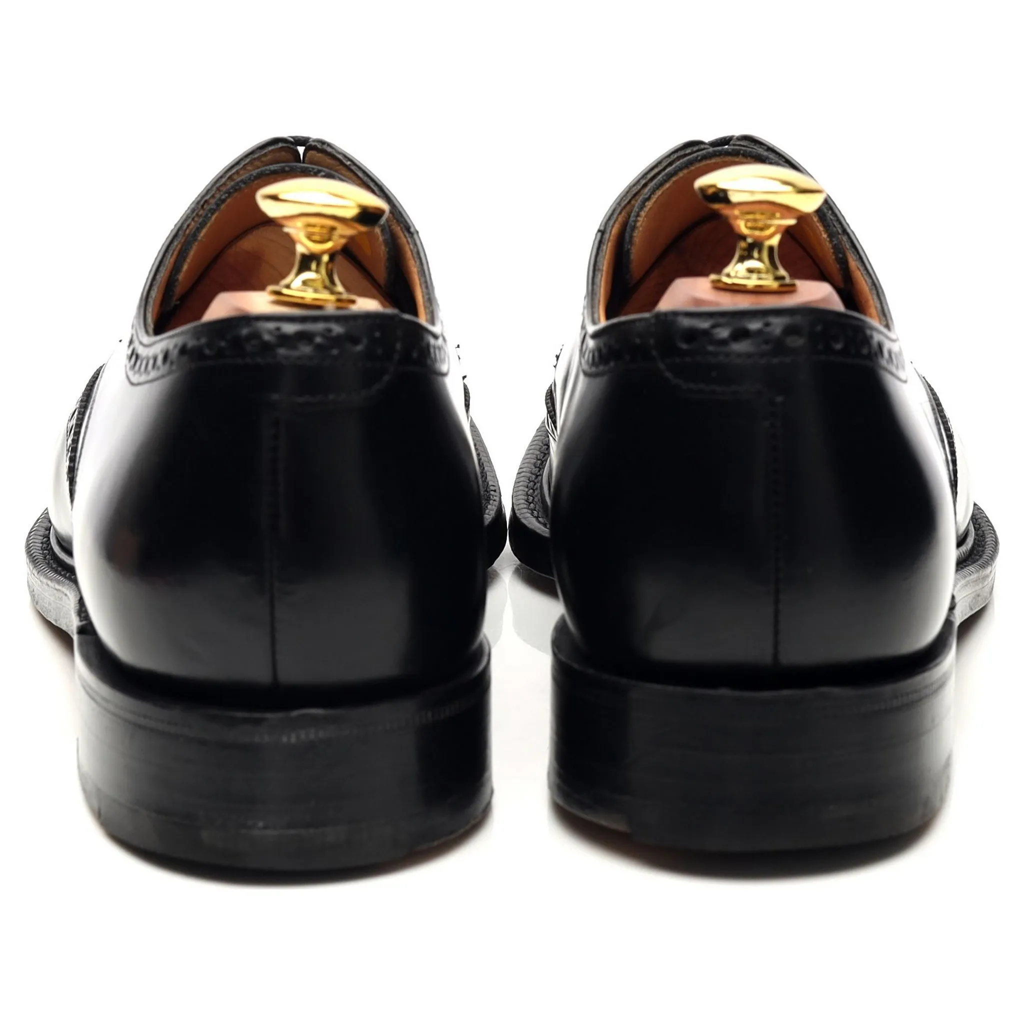 'Munich' Black Leather Oxford Brogue UK 7 F