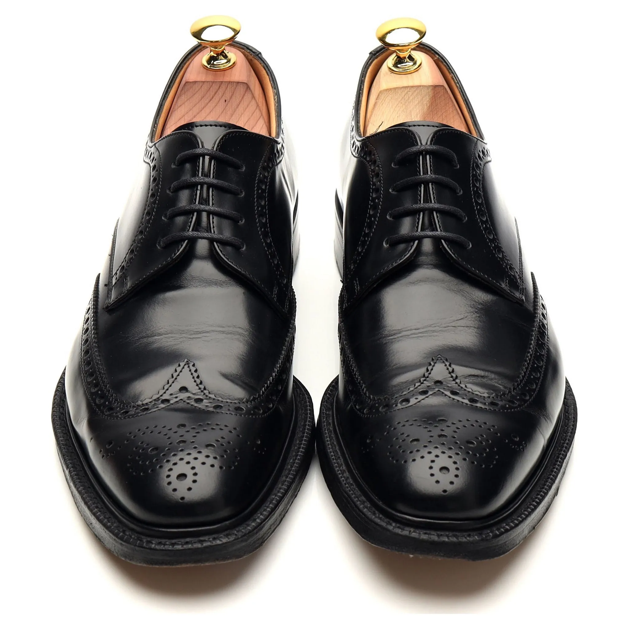 'Munich' Black Leather Oxford Brogue UK 7 F