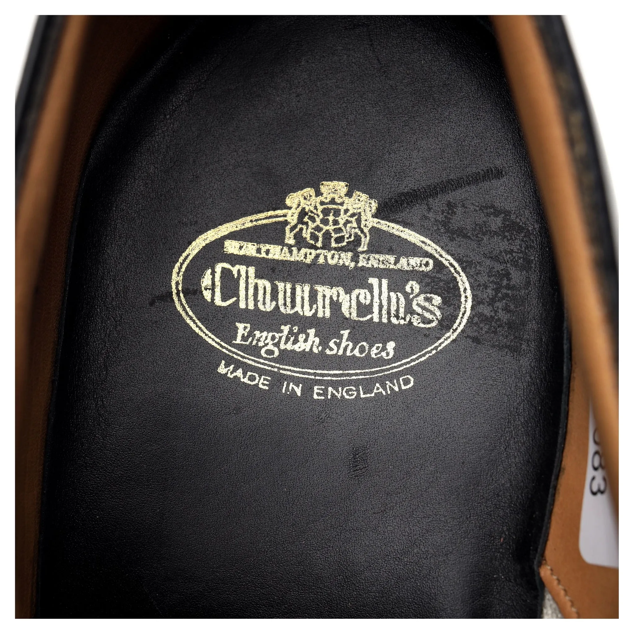 'Munich' Black Leather Oxford Brogue UK 7 F