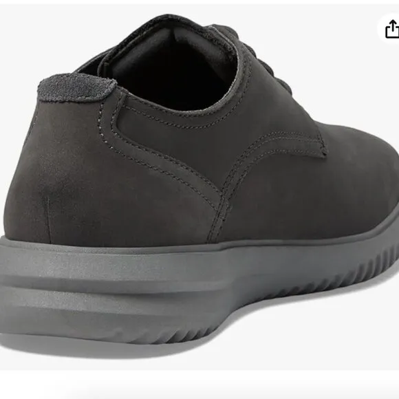 New in Box Cole Haan Men's Grand  Plain Toe Oxford, Magnet Nubuck/Grey, 8