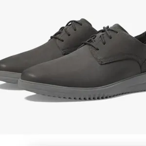 New in Box Cole Haan Men's Grand  Plain Toe Oxford, Magnet Nubuck/Grey, 8