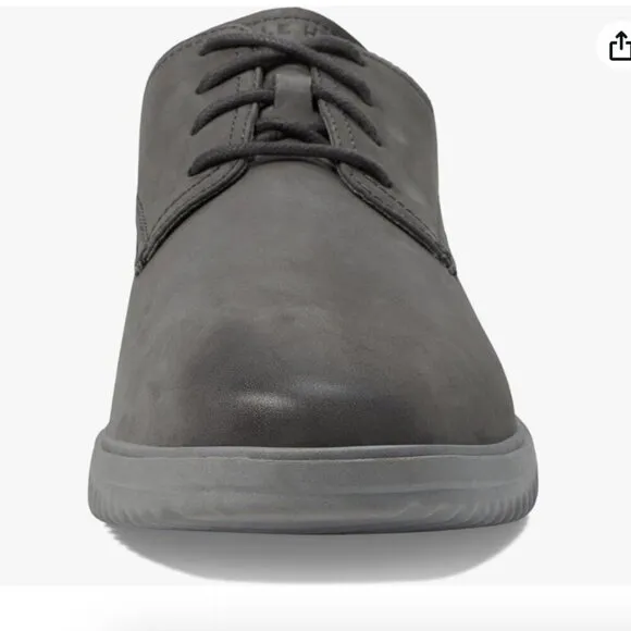 New in Box Cole Haan Men's Grand  Plain Toe Oxford, Magnet Nubuck/Grey, 8