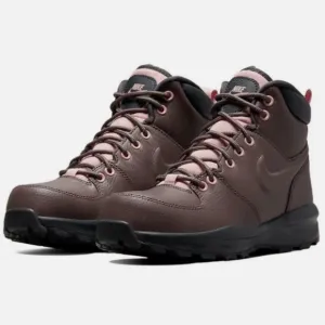 New Nike Manoa LTR (GS) Big Kids' Shoes Violet Ore-Dark Smoke Grey/Pink