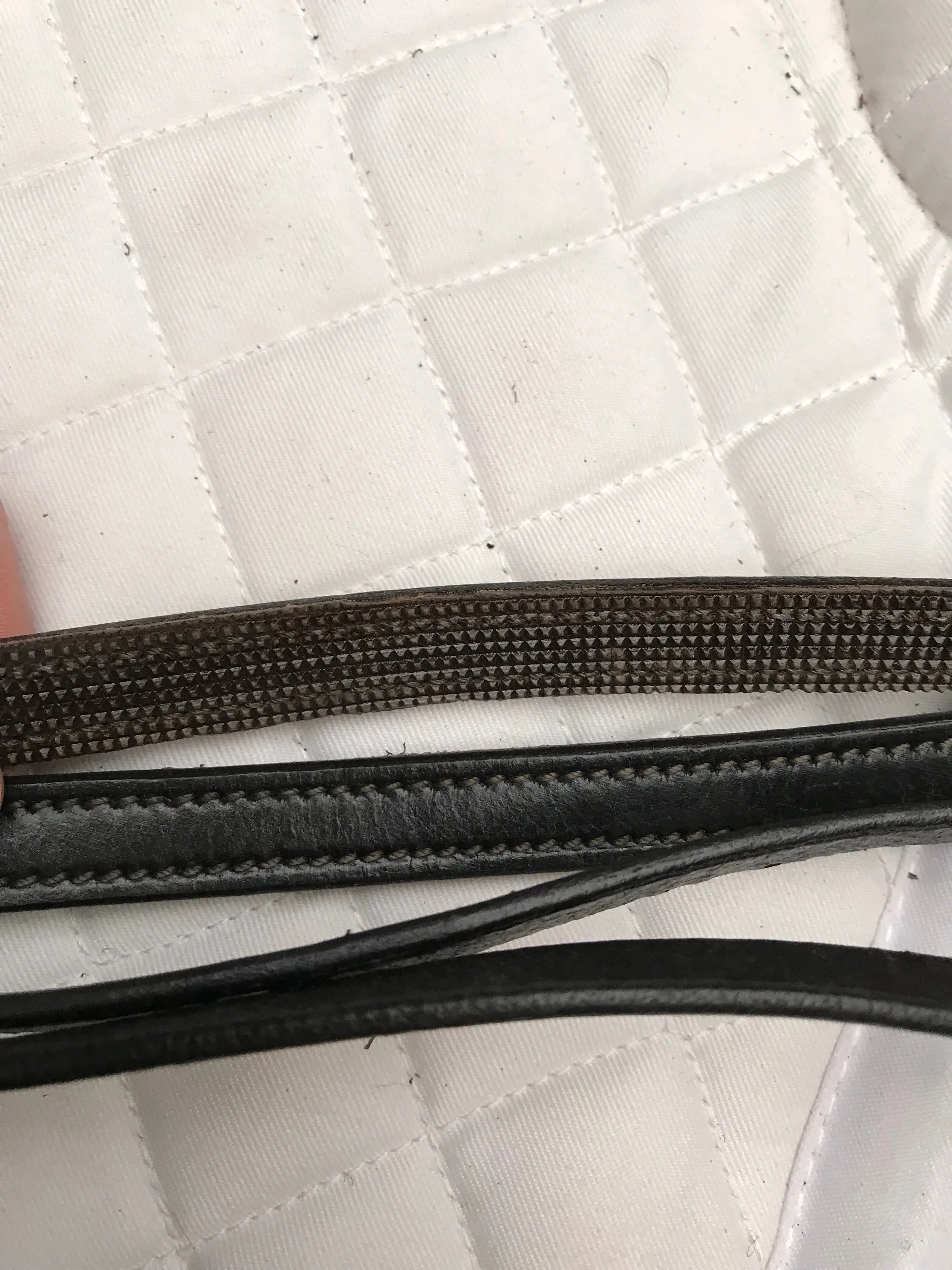 NEW reins leather half and half reins FREE POSTAGE*