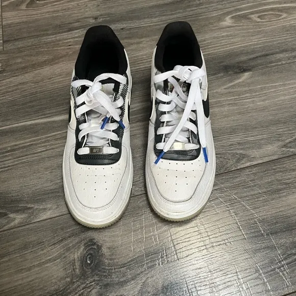NIKE AIR FORCE 1 Remix Pack street youth unisex Shoes White Leather sneaker 6.5Y