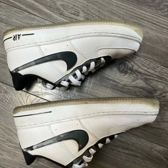 NIKE AIR FORCE 1 Remix Pack street youth unisex Shoes White Leather sneaker 6.5Y